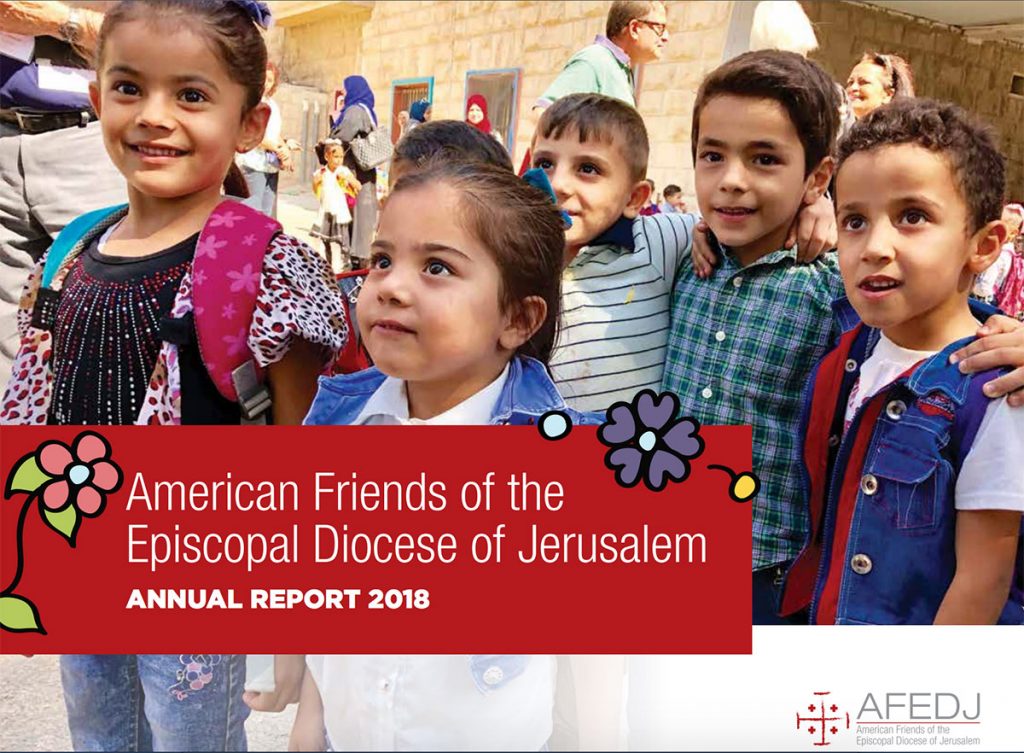 The cover of the 2018 AFEDJ Annual Report.