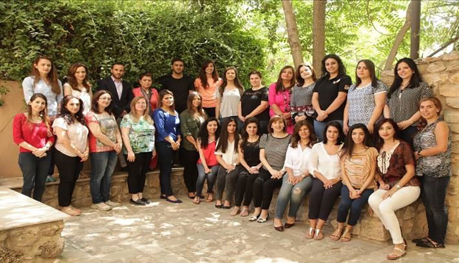A photo of teachers at Ahliyah School, Amman, Jordan