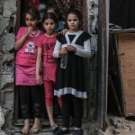 Girls in Gaza City