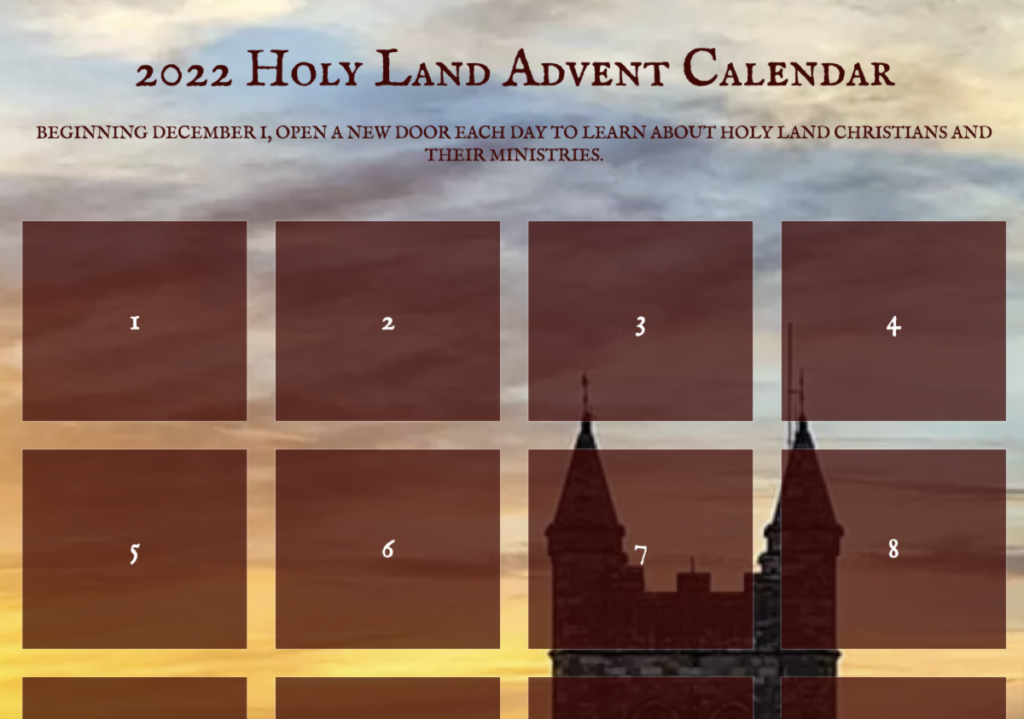 Advent calendar offers a glimpse into the lives of Holy Land Christians